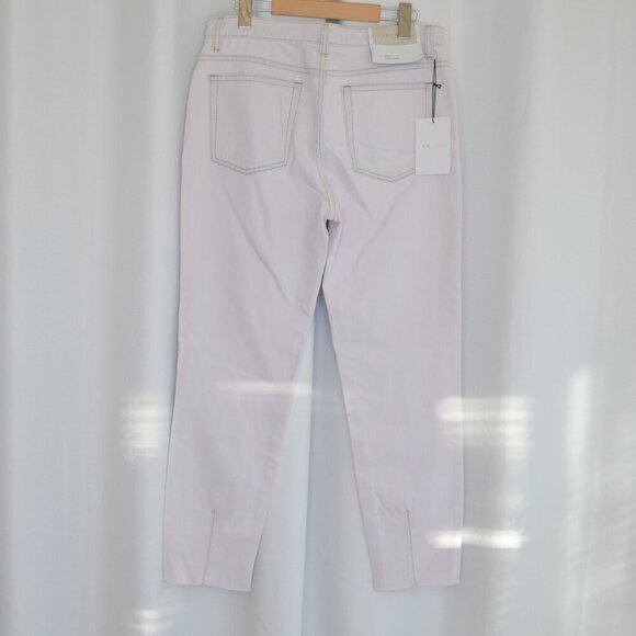 NWT IRO High Rise Slim Straight Leg Off White Jeans Sz 29 - Picture 3 of 10